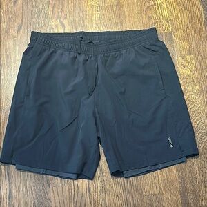 Skora Qwick Dry Men’s Black Athletic Shorts. Size L
